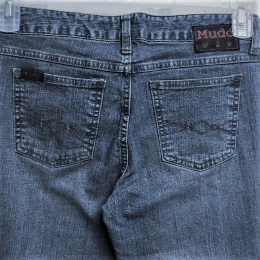 Mudd Flare Blue Jeans Size Jr 5 Button Fly - Picture 5 of 5